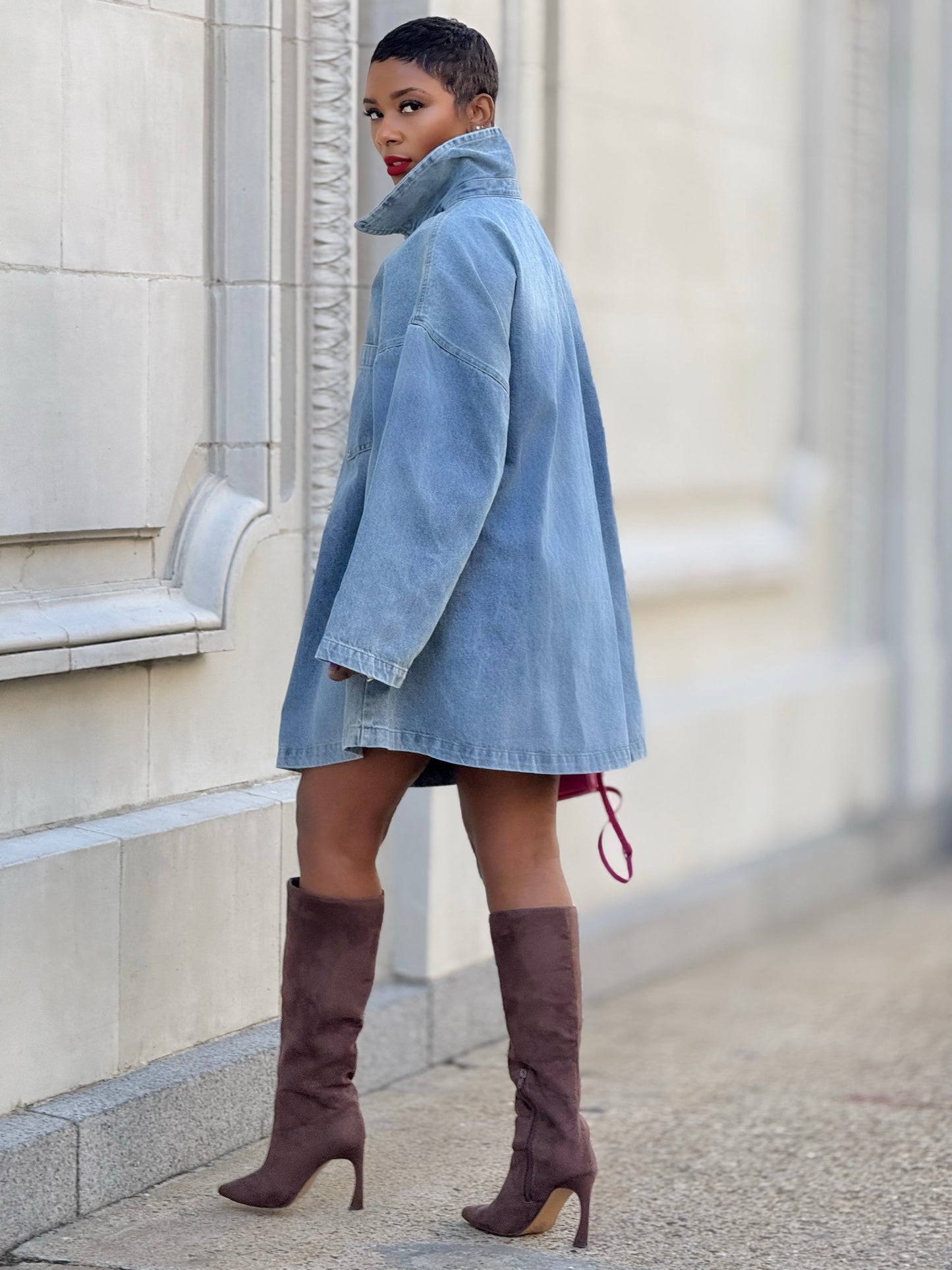 “Denim Focus” Dress