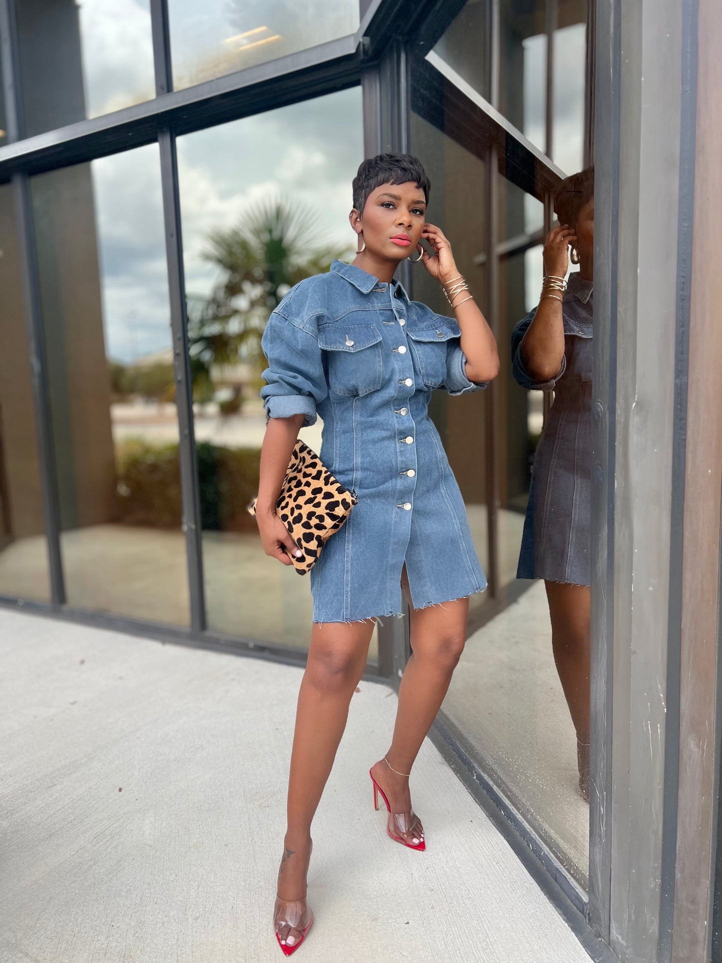 “On the Fray” Denim Dress