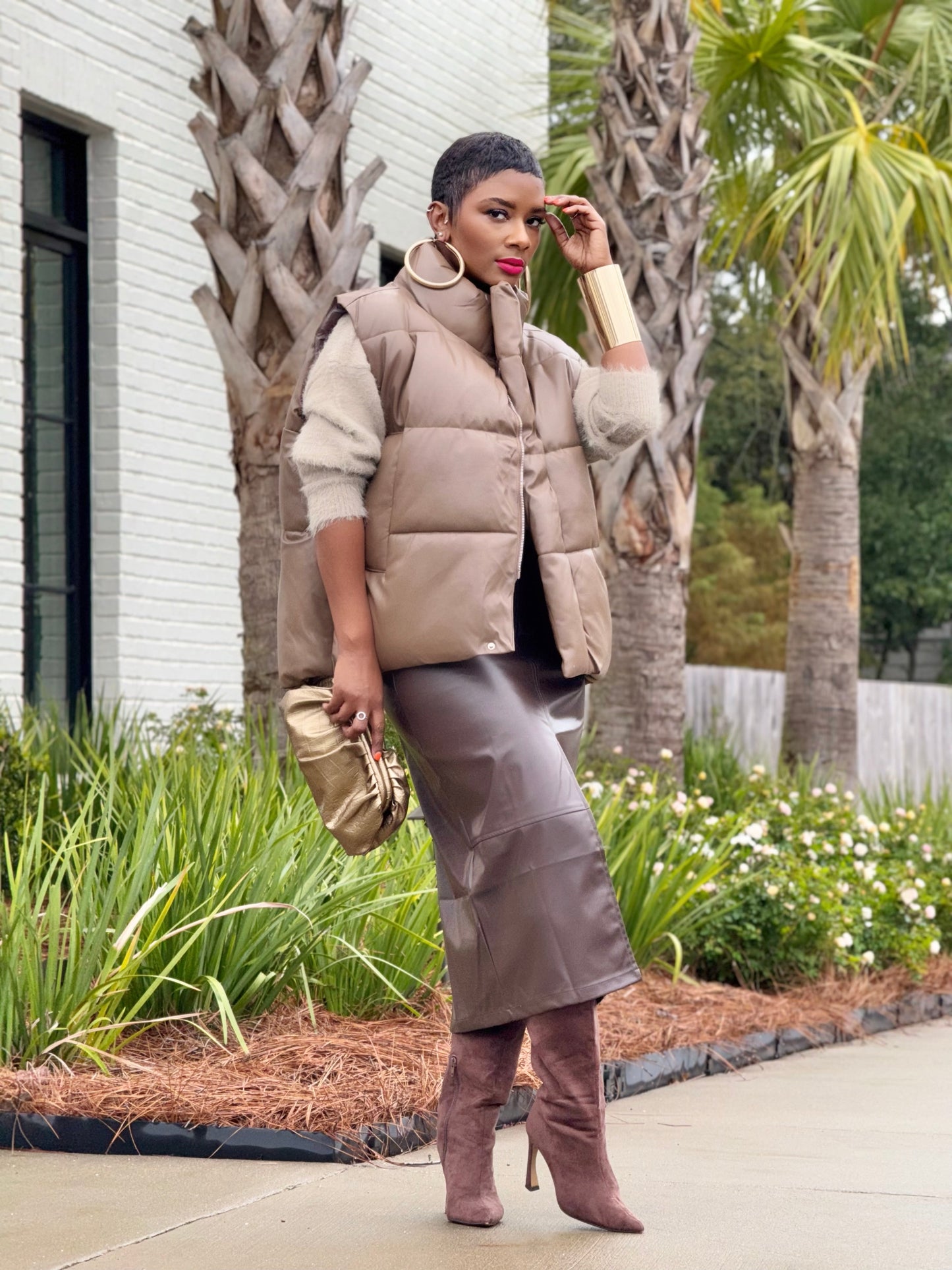 “Mocha Puff” Vest