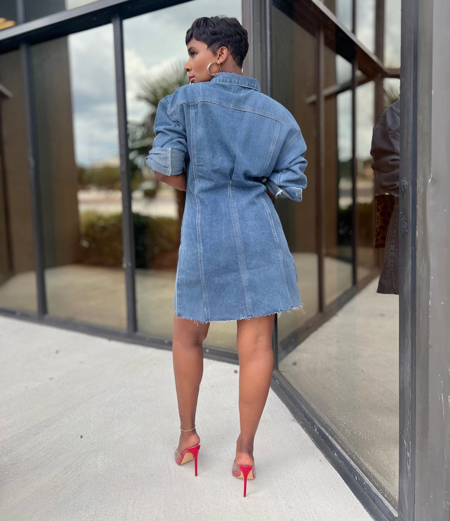 “On the Fray” Denim Dress